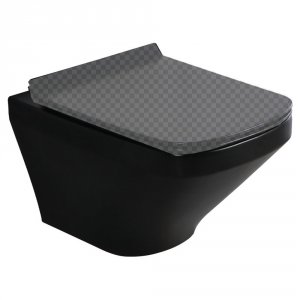Унитаз BelBagno Sela BB3201CHR-MB подвесной Черный без сиденья
