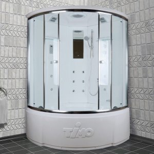 Душевая кабина Timo Lux 135х135х220 стекло прозрачное (T-7735 )