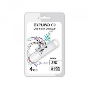 USB Flash Drive Exployd 570 EX-4GB-570-White