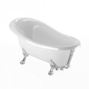 Ванна из искусственного камня VERAGIO Gialetta 170x80 26931 ножки Хром
