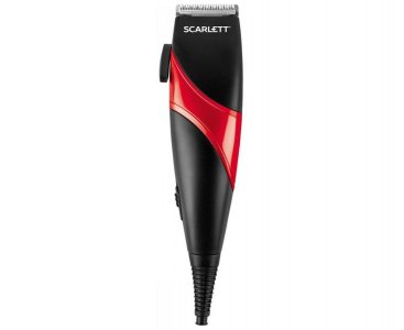 Машинка для стрижки волос Scarlett SC-HC63C24 черный с красным (45349)