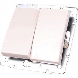 Двойной выключатель Lezard RAIN (703-0288-101)