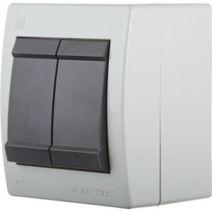 Двухклавишный выключатель ALING-CONEL POWER (252.1A 117025)