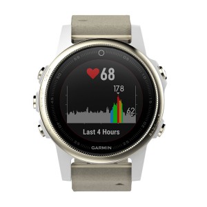 Спортивные часы Garmin Fenix 5S Sapphire Ch./Leather GPS (010-01685-13)