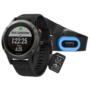Спортивные часы Garmin Fenix 5 Slate Gray Bundle GPS (010-01688-30)