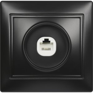 Одноместная телефонная розетка Smartbuy Венера (SBE-01b-S1-PH)