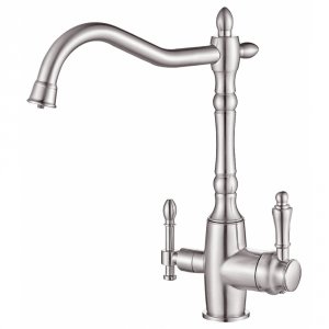 Смеситель для кухонной мойки Zorg Steel Hammer SH 812 SATIN Сатин