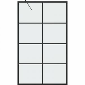 Шторка для ванны Grossman 80x150 GR-10580BLACK профиль Черный стекло прозрачное