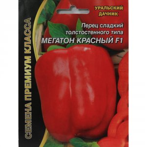 Перец сладкий семена Уральский Дачник Мегатон Красный F1 (45507)