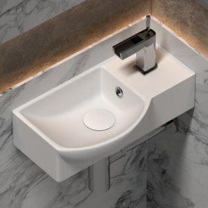 Подвесной умывальник Ceramica Nova Element 40 L CN6039L Белая