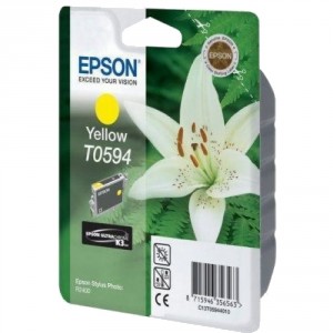 Чернильный картридж Epson T0594 Yellow UltraChrome (C13T05944010)