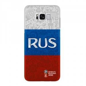 Чехол для Samsung Galaxy S8+ Deppa Чехол-крышка Deppa FIFA "Флаг России" для Samsung Galaxy S8 Plus, полиуретан, цветной (104098)