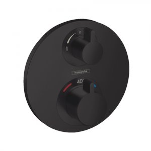 Термостат для ванны Hansgrohe Ecostat S черный матовый (15758670) (HG15758670)