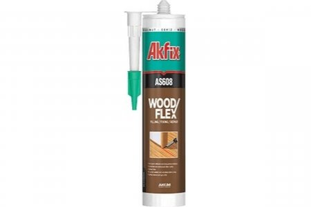 Акриловый герметик для дерева и паркета Akfix AS608 (ASW13)