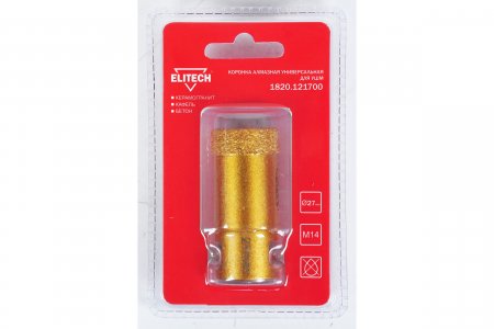 Алмазная коронка Elitech 1820.121700