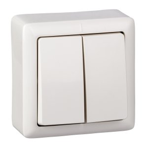 Двухклавишный выключатель Schneider Electric Хит (ВА56-232-Б VA56-232-B ВА56-232-б)
