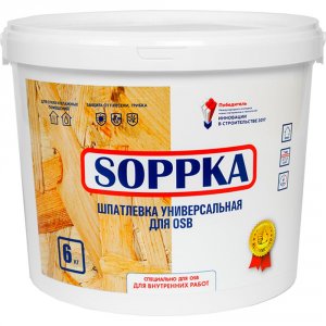 Универсальная шпатлевка для OSB Soppka СОП-Шпатлевка-Универсал6