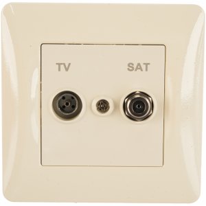 Оконечная розетка TV+SAT Gusi Electric Ugra (С11TS1-003-СБ)