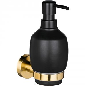Настенный дозатор для жидкого мыла MOROSHKA Oro Nero (925-107-01)