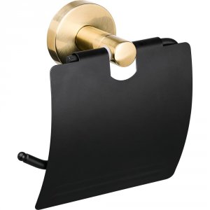 Закрытый держатель для туалетной бумаги MOROSHKA Oro Nero (925-106-01)