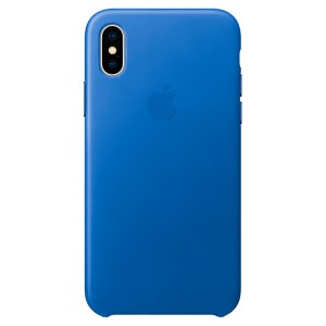 Чехол для iPhone Apple iPhone X Leather Case Electric Blue (MRGG2ZM/A)