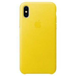 Чехол для iPhone Apple iPhone X Leather Case Spring Yellow (MRGJ2ZM/A)