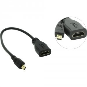 Кабель-адаптер 5bites HDMI F / micro HDMI M v1.4b (BC-HDM2AF)