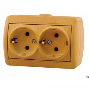 Двойная розетка Lezard NATA (710-0700-127)