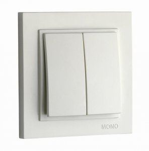 Двухклавишный выключатель MONO ELECTRIC DESPINA (102-190025-102)