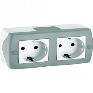 Двухместная розетка MONO ELECTRIC Octans (104-020007-120)