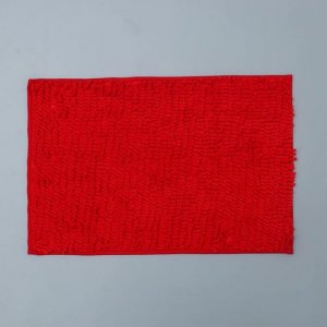 Коврик для ванны Доляна "Букли длинные", 40х60 см, цвет красный (3545659)