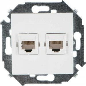 Двойная компьютерная розетка SIMON 1591593-030