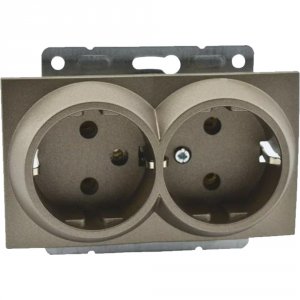 Механизм двойной розетки MONO ELECTRIC L/D (500-002304-120)