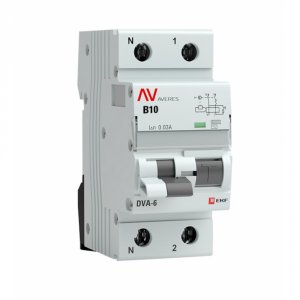 Дифференциальный автомат EKF DVA-6 AVERES (rcbo6-1pn-10B-30-ac-av)