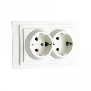 Двухместная розетка MONO ELECTRIC Larissa (103-191904-120)