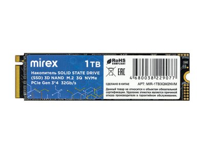 Твердотельный накопитель Mirex 13640-1TB3QM2NVM