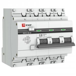 Дифференциальный автомат EKF АД-32 PROxima (DA32-40-100-4P-pro)
