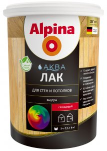 Колеруемый акриловый лак для стен и потолков ALPINA AQUA (948103433)