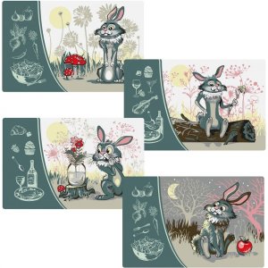 Разделочная доска Мультидом Веселый кролик (MT88-438)