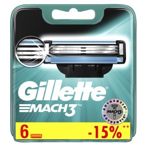 Средства для бритья Gillette Сменные кассеты для мужской бритвы Gillette Mach3 (GIL658791)