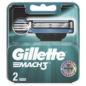 Средства для бритья Gillette Сменные кассеты Gillette (Жиллетт) Mach3, 2 шт. (GIL284665)