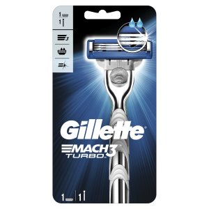 Средства для бритья Gillette Бритва MACH3 Turbo с 1 сменной кассетой (GIL560290)