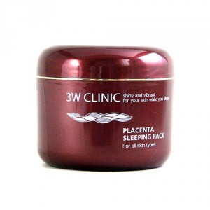 Ночная антивозрастная маска 3W Clinic Placenta Sleeping Pack