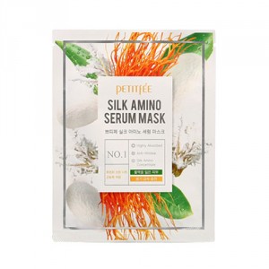 Тканевая маска с протеинами шелка Petitfee Silk Amino Serum Mask