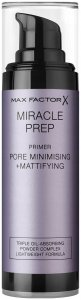 Основа для макияжа Max Factor Праймер для лица матирующий и уменьшающий поры MIRACLE PREP (MXF012252)