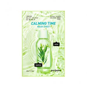 Уход за лицом PERIPERA Маска для лица CALMING TIME с экстрактом листьев чайного дерева (MPL024644)