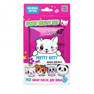 Уход за лицом Vilenta набор масок для лица ANIMAL MASK PRETTY KITTY (MPL003777)