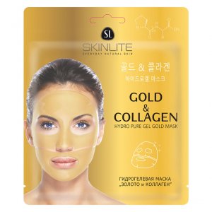 Уход за лицом SKINLITE Гидрогелевая маска "ЗОЛОТО & КОЛЛАГЕН" (MPL005416)