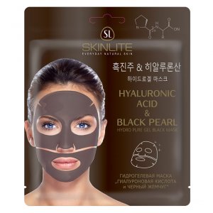 Уход за лицом SKINLITE Гидрогелевая маска "ГИАЛУРОНОВАЯ КИСЛОТА & ЧЕРНЫЙ ЖЕМЧУГ" (MPL005415)