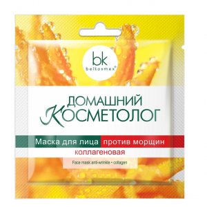 Маска для лица BELKOSMEX Домашний косметолог Маска для лица коллагеновая против морщин (MPL022402)